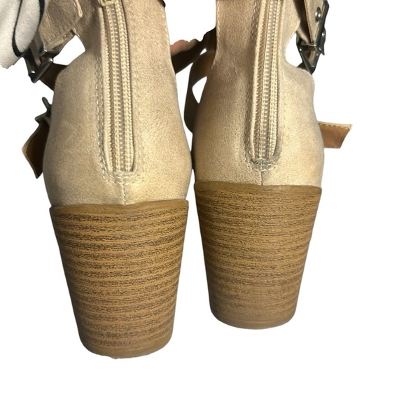 Qupid Womens Heel Bootie Tiber-08 Tan Size 8 Medium - Picture 8 of 11